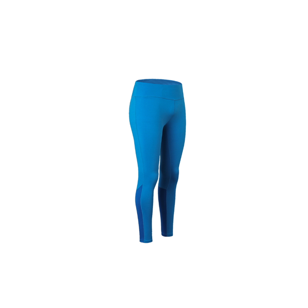 Pantalon de Yoga pour Femmes Bande Réfléchissante Élastique Leggings de Course de Nuit à Séchage Rapide - Bleu Bleu XL