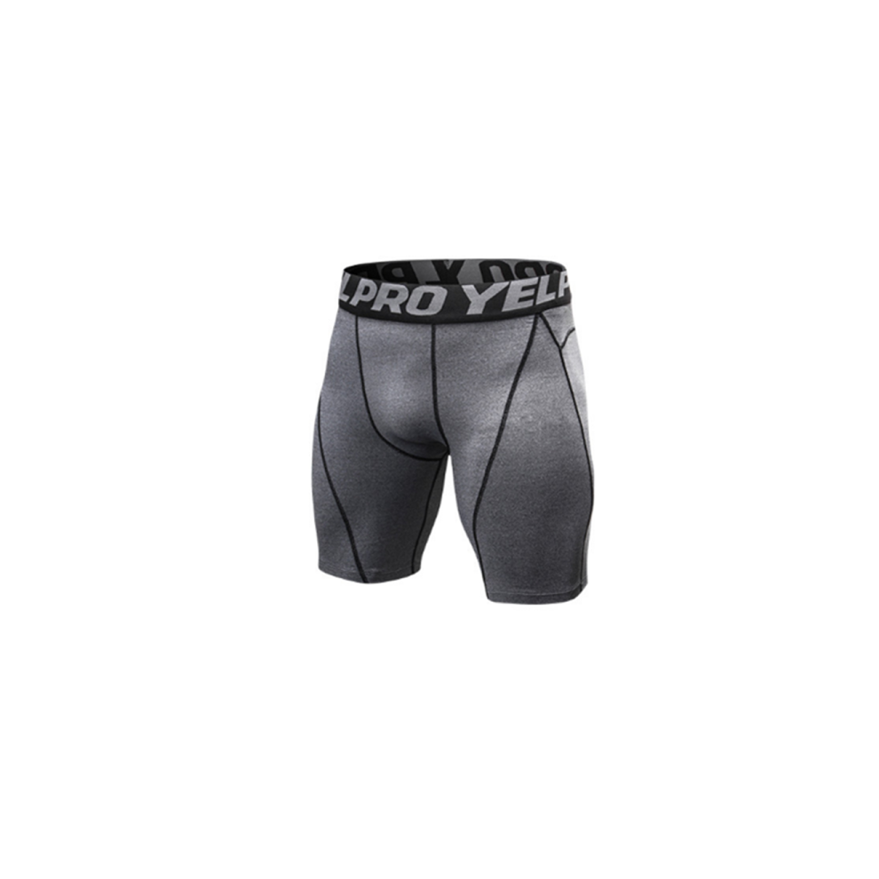 (XL) Short de compression pour homme Short de sport actif - Gris Gris XXL