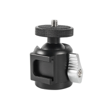 Mini Cold Shoe Kleiner Gimbal-Basisadapter Metall-Kugel-Gimbal Geeignet für SLR-Kamera-Mikrofonblitz