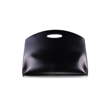 Tragbare Notebook-Hülle aus Leder, Aktentasche, Innentasche, geeignet für Tablet-Notebook, Schwarz