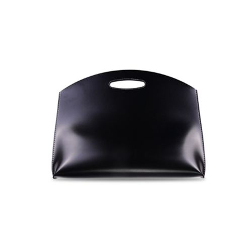 Leather Portable Notebook Cover Briefcase Liner Bag Suitable for Tablet Notebook-Black