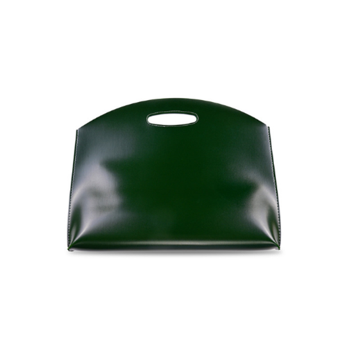 Leather Portable Notebook Cover Briefcase Liner Bag Suitable for Tablet Notebook-Green