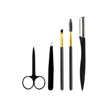 Set de creion pentru sprâncene, perie pentru sprâncene, set de cleme pentru sprâncene, 5 buc.