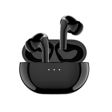 Kabellose Standard-Ohrstöpsel, Bluetooth-Ohrhörer, In-Ear mit kabellosem Ladeetui, Hi-Fi-Stereo-Sound-Kopfhörer, Schwarz