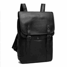 Herren Vintage Casual Rucksack Weiche PU Leder Laptoptasche