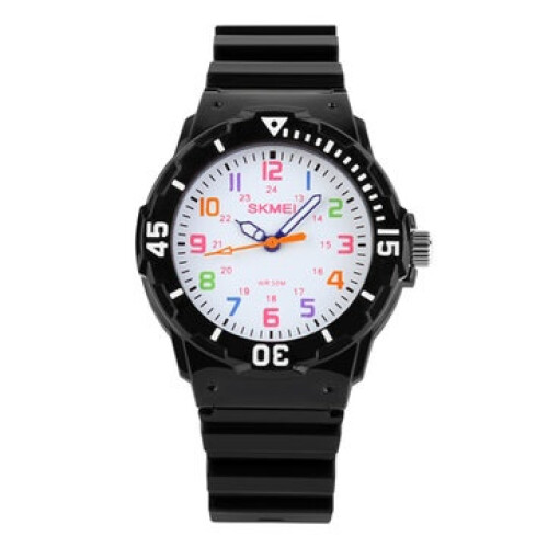 Παιδικό αδιάβροχο ρολόι χειρός Casual Style Outdoor Quartz Μαύρο Χρώμα