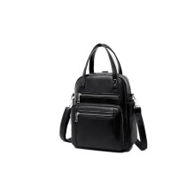 Damen Wasserdichter Freizeitrucksack mit großer Kapazität, lässig, multifunktional, für Outdoor-Shopping, Schwarz