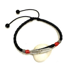 2kpl Vintage Unisex -nilkkakoru Lucky Red Rope Etninen höyhenen nilkkarannekoru naisille miehille