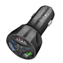 2PcsQuick Charge QC3.0 Schnelles Autoladegerät 3 USB-Schnittstelle Multifunktionaler Schutz