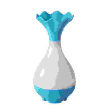Jade Vase USB Luftbefeuchter Ultraschall Aromatherapie Diffusoren Spray Nebel Luftreiniger BLAU FARBE