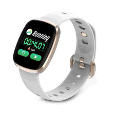 GT103 Full Touch 2.5D-Bildschirm Ultradünnes Zifferblattgehäuse HR-Blutdruck-Sauerstoffmonitor-Smartwatch WEISSE FARBE