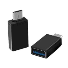 Typ C auf USB 3.0 OTG-Adapter für Xiaomi mi8 Huawei P20 Pocophone f1 Oneplus 6T S9 Note9 SCHWARZE FARBE