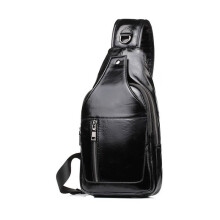 Herren Business Echtleder Brusttasche Umhängetaschen Crossbody Taschen