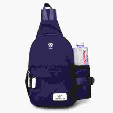 Damen Nylon Große Kapazität Tägliche Umhängetasche Wasserdichte Langlebige Brusttasche Schultertasche DUNKELBLAU FARBE