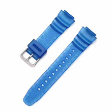18 mm PU-Ersatzarmband für Casio AE-1200WH1000W, 1300WH W-216HF-108WH, SGW500, BLAU