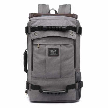 Herren Canvas Große Kapazität Multifunktionaler Rucksack Wochenende Reisetasche Reise Outdoor Tasche GRAU FARBE