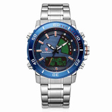 K9043 LED Dual Display Uhr Kalender Alarm Business Stil Quarzuhr