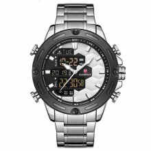 K9070 Casual Herren Digitaluhr Wasserdicht Woche Jahr Anzeige LED Dual Display Uhr