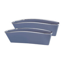 2 Stücke ABS Autositz Spalt Lagerung Organizer Caddy Catcher Box Sitz Schlitz Tasche GRAU FARBE