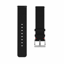 Canvas-Uhrenarmband mit Schnallenanschluss, Ersatzarmband für Fitbit Versa, SCHWARZE FARBE