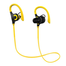 S2 Drahtloser Bluetooth-Kopfhörer IPX4 Wasserdichter Stereo-Kopfhörer mit Geräuschunterdrückung im Freien, GELBE FARBE