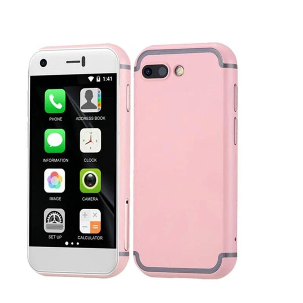 (pink, 7S) SOYES 7S 7S+ Small Smartphone 2.5inches Android 9.0 MTK6580 RAM 2GB ROM 16GB Dual SIM Card 5MP Camera 600mAh Battery 3G Mobile Phone