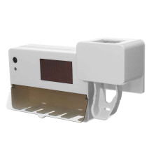UV-Licht-Sterilisator Zahnbürstenhalter Zahnpastaspender Wandmontierter Reiniger