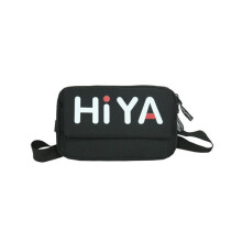 Männer und Frauen Print Oxford Crossbody Bag Hip-Hop Schultertasche schwarz Farbe