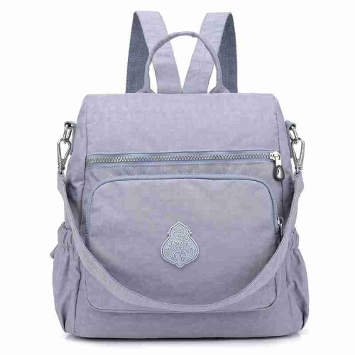 Damen Multi-Carry Nylon Solid Wasserdicht Casual Satchel Rucksack