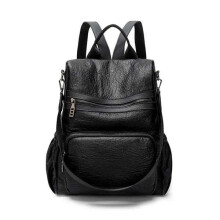 Damen Vintage Taschen Schulrucksäcke Sport Schultertaschen SCHWARZE FARBE