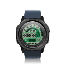S28 Kompass Wetteranzeige Outdoor Armband Herzfrequenzmesser IP68 wasserdicht Smart Watch BLAU FARBE