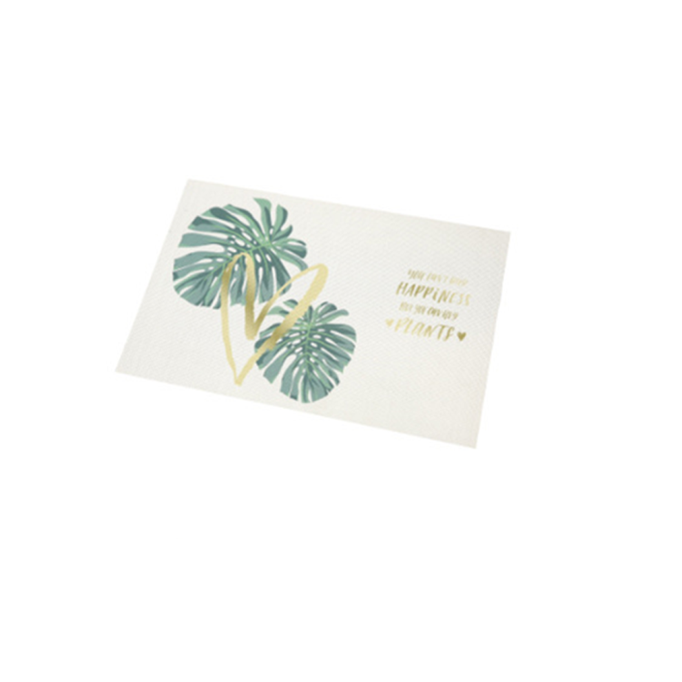 Coussin De Table Imprimé Plante Isolation Thermique Domestique Napperon PVC - 3 30 * 45Cm