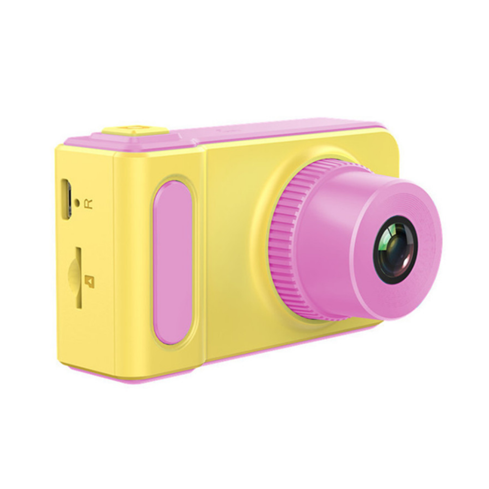 Appareil photo numérique pour enfants Mini appareil photo petit appareil photo reflex jeu de dessin animé photographie rose