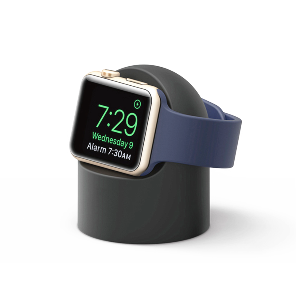Chargeur Absorbant Le Magnétisme Sans Fil Adapté Aux Générations 1,2,3, 4 D'Iwatch - Noir Noir