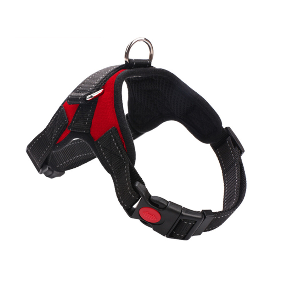Sangle De Poitrine Antidéflagrante De Chaîne De Chien Pour Laisse De Chien De Promenade - 8 Rouge S