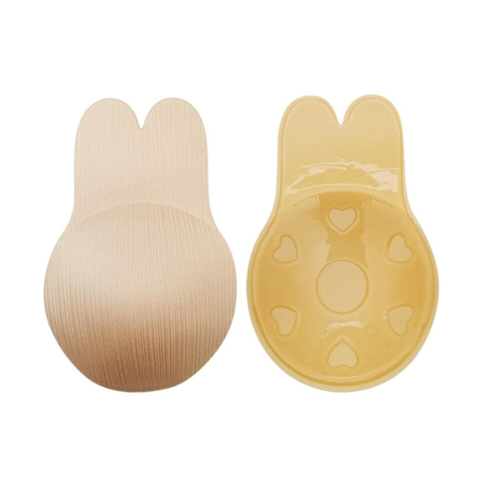 2 paires de soutien-gorge collant lapin Push up femmes Invisible adhésif dos nu sans bretelles soutiens-gorge ascenseur
