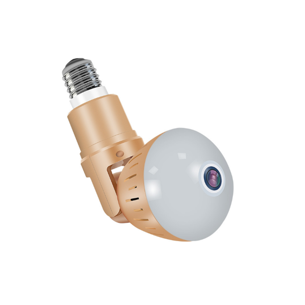 Caméra à ampoule sans fil, étanche, panoramique HD à 360 degrés, réseau domestique, WiFi, double Source de lumière, caméra de Surveillance