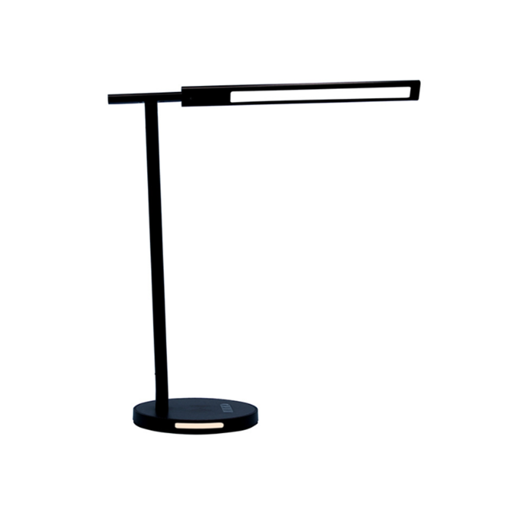 Lampe de lecture de chevet de chambre à coucher, lampe de Protection des yeux, lampe de table intelligente en métal, lampe de table pliable-noir