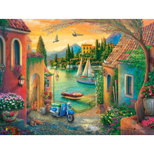 Villas by the Sea 750 piece Jigsaw Puzzle for Adults and Kids Age 12 and Up