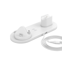 4-in-1-Multifunktions-Wireless-Ladegerät, kabelloses Laden ist geeignet für Mobiltelefone, Kopfhörer und Uhren-Weiß