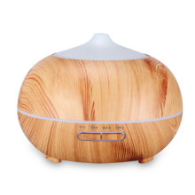 400ml Holzmaserung Aromatherapie Luftbefeuchter Haushalt Leise Ultraschall Zerstäuber Büro Luftbefeuchter-Licht
