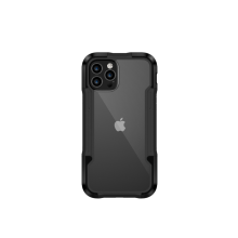 Dtrade Handyhülle Metall Anti-Drop-Hülle TPU Full Wrap Edge Passend für 12pro Max (6,1 Zoll)-Schwarz