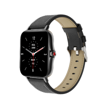 I18 Bluetooth-Anruf Geschäftsanruf Smart Watch Lederarmband Sport Herzfrequenz Blutsauerstoffüberwachung Wasserdicht