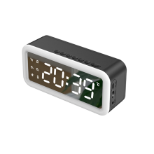 122 # Drahtloser Bluetooth-Wecker, Lautsprecher, Uhr, Audio, Spiegel-Audio mit Erinnerungston zur Sammlung