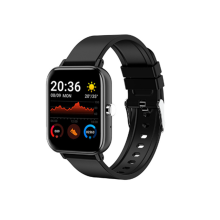 H10 Smart Watch Full Touch Bluetooth Anruf Gesunde Herzfrequenz Blutdruck Übung Schrittzähler Smart Armband-Schwarz