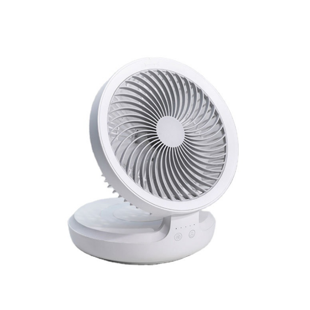 E808 ventilateur de Circulation d'air ventilateur confortable Portable pliant tenture murale chargement au sol petit ventilateur avec lumière