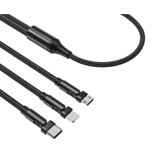 F18 1,2 M 1 Drag 3 Handy-Datenkabel Ladekabel 180 Grad drehbar 3 Schnellladekabel