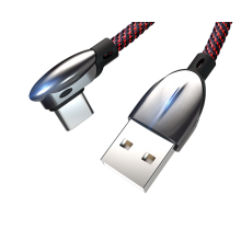 F21 1,2 M 5A Telefon Super Schnelle Lade Daten Kabel Typ-c Daten Kabel Ellenbogen Daten Kabel Flash Lade Kabel