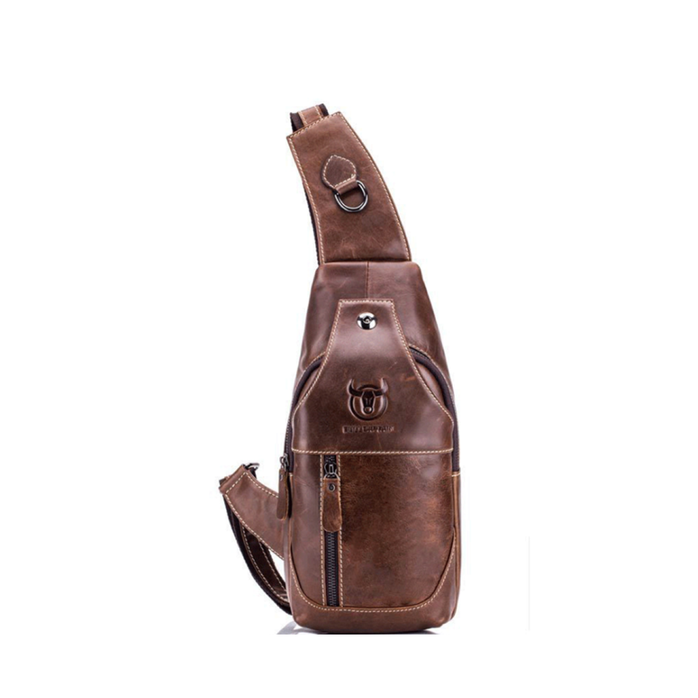 G031 Outdoor Schoudertas Messenger Bag Retro Leren Borsttas Sporttas-image