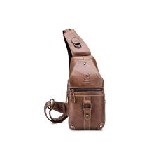 G039 sac à bandoulière à une épaule rétro grande capacité en cuir souple petit sac sac de poitrine